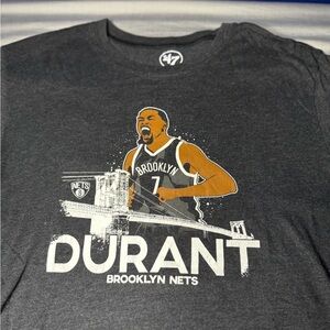Mens NBA Kevin Durant Brooklyn Nets Graphic Tee Dark Gray